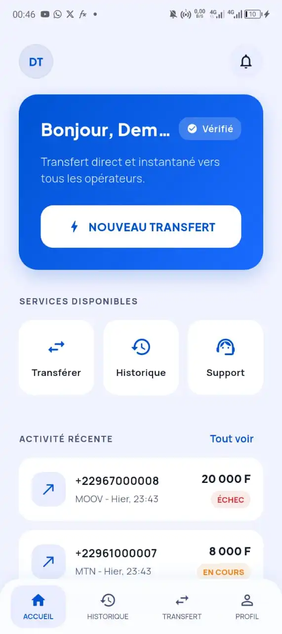 Transaction réussie